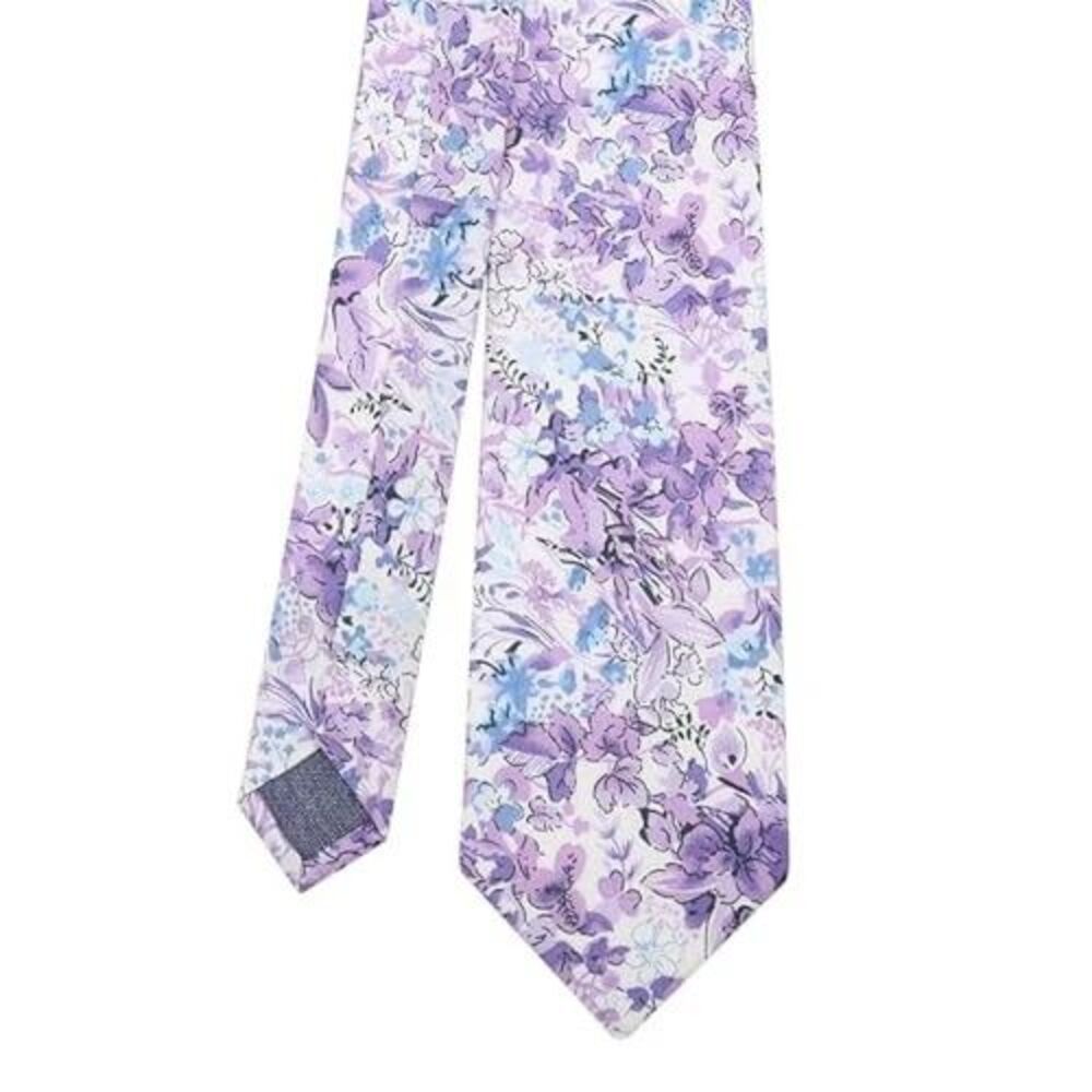 Men's Floral Cotton Skinny Tie Wedding Beach Party Business Prom Necktie New